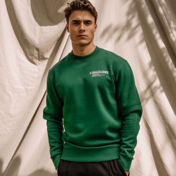 Malelions Workshop Sweater Donker Groen