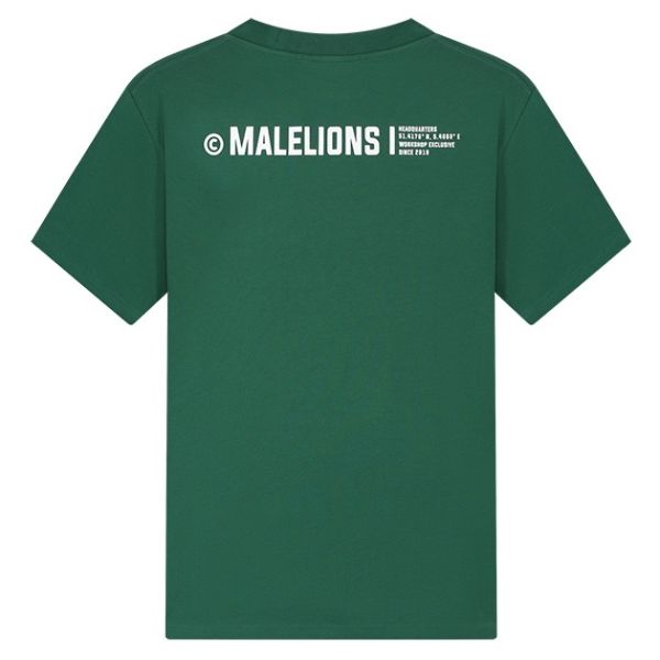 Malelions Workshop T-shirt Donker Groen