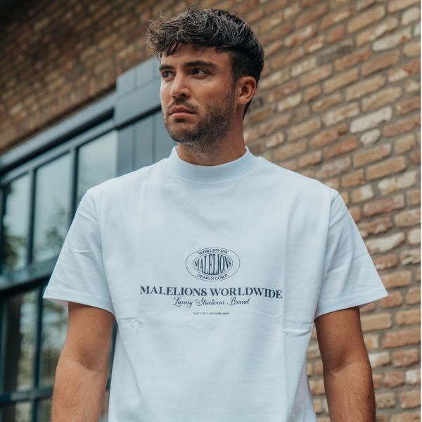 malelions worldwide t-shirt wit