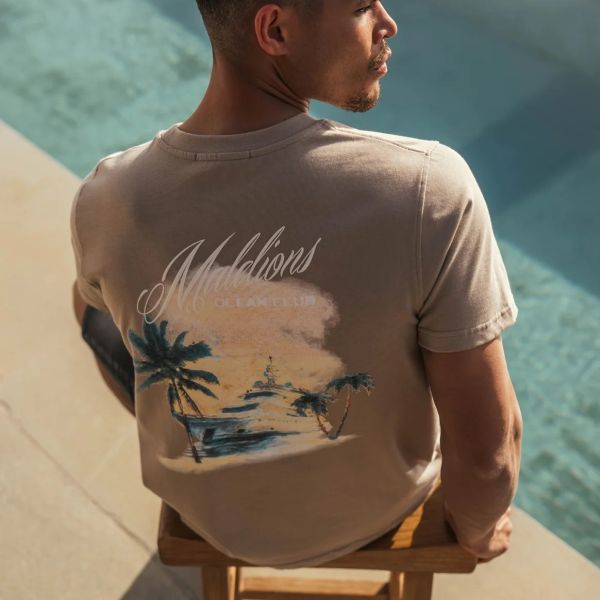 Malelions Yacht T-shirt Beige