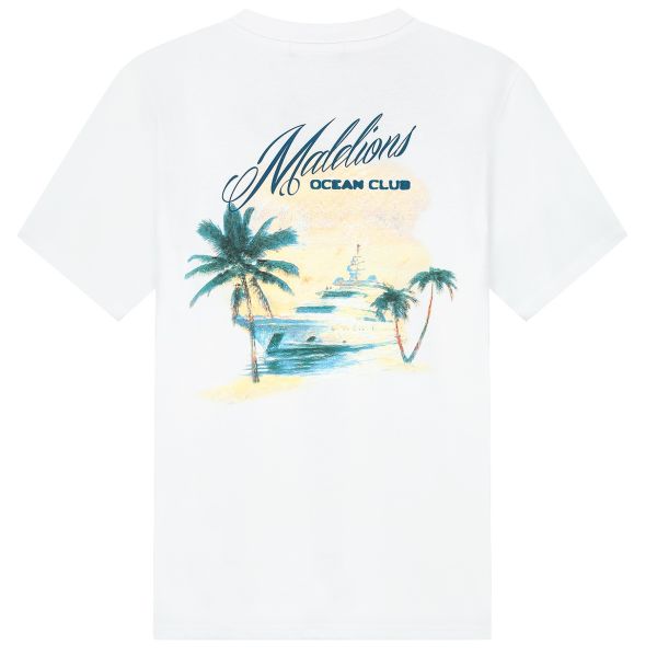 Malelions Yacht T-shirt Wit