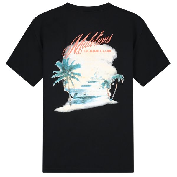 Malelions Yacht T-shirt Zwart