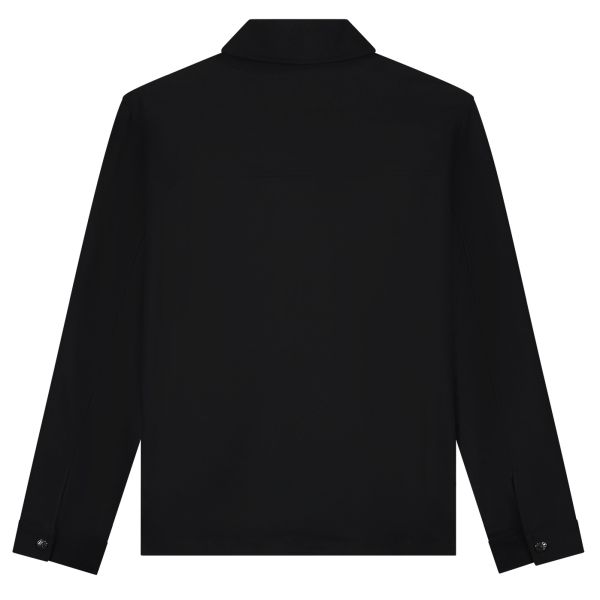 Malelions Zip Overshirt Zwart