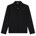 Malelions Zip Overshirt Zwart