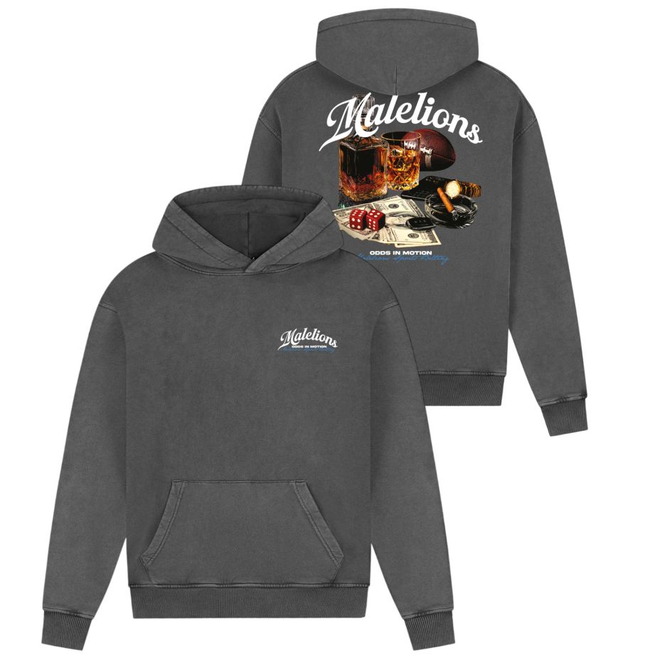 Malelions Sports Betting Hoodie Antraciet