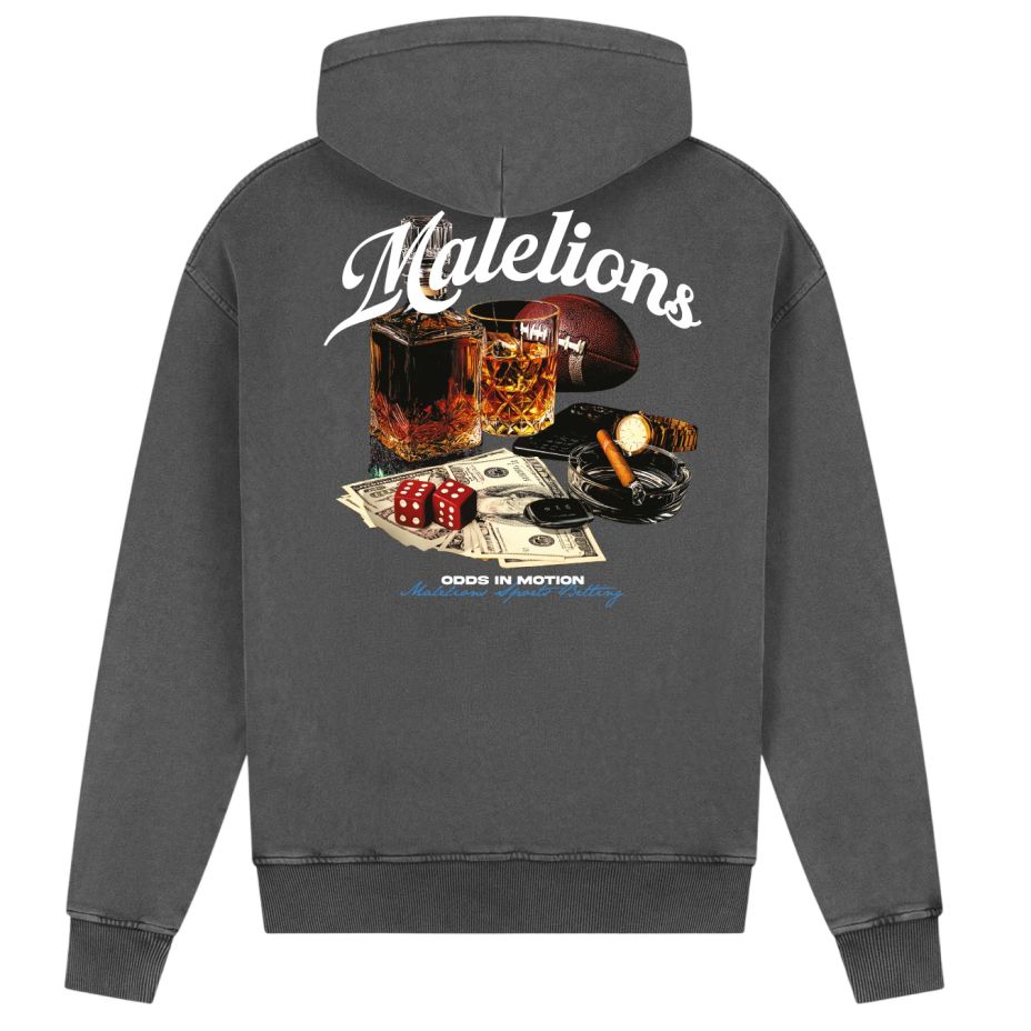 Malelions Sports Betting Hoodie Antraciet