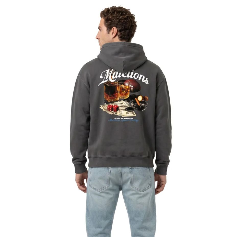Malelions Sports Betting Hoodie Antraciet