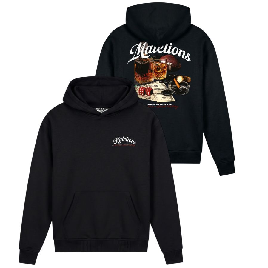 Malelions Sports Betting Hoodie Zwart