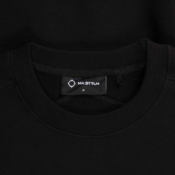 Ma.strum Chest Logo Sweater Zwart