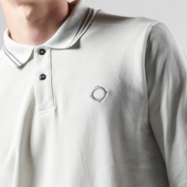 Ma.strum Double Tipped Longsleeve Polo Licht Groen