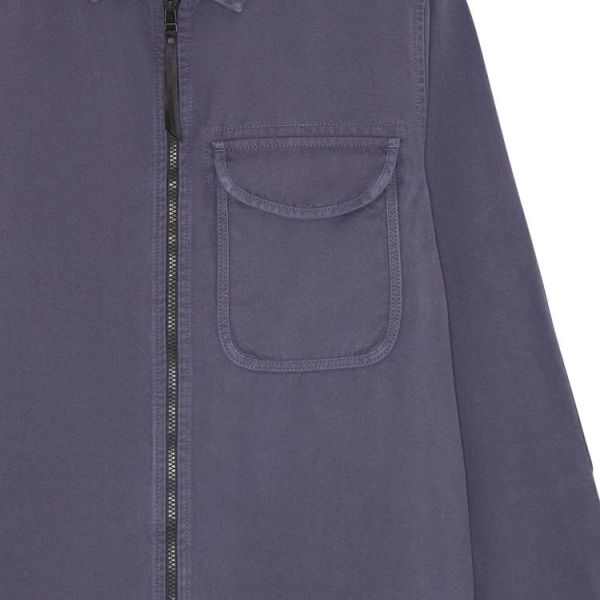 Mastrum Zip Front Overshirt Navy