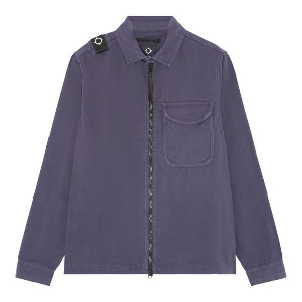 Mastrum Zip Front Overshirt Navy