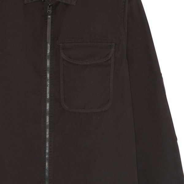 Mastrum Zip Front Overshirt Zwart