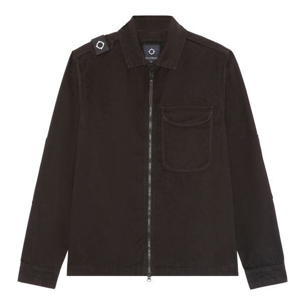 Mastrum Zip Front Overshirt Zwart