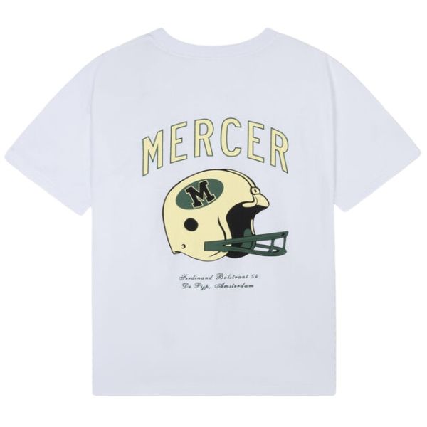 Mercer Amsterdam The Helmet T-shirt Wit