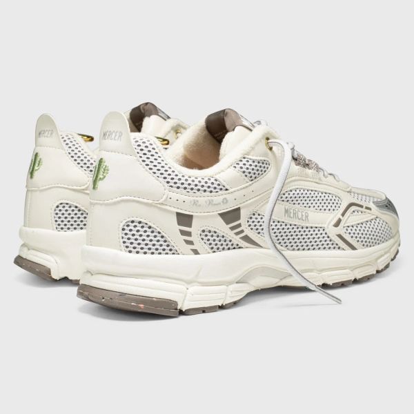 Mercer Amsterdam The Re-Run Cactus Sneaker Wit/Bruin