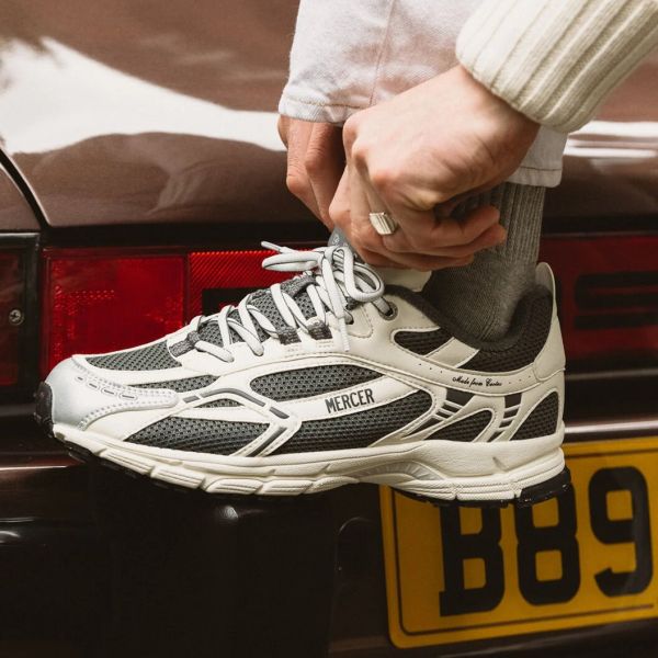 Mercer Amsterdam The Re-Run Cactus Sneaker Wit/Zwart