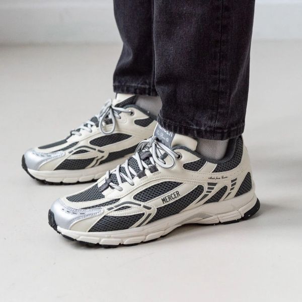 Mercer Amsterdam The Re-Run Cactus Sneaker Wit/Zwart
