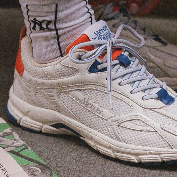 Mercer Amsterdam The Re-Run City Sneaker Wit/Oranje