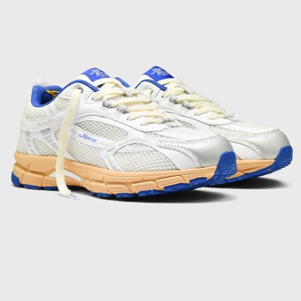Mercer Amsterdam The Re-Run Grape Sneaker Wit/Oranje/Blauw