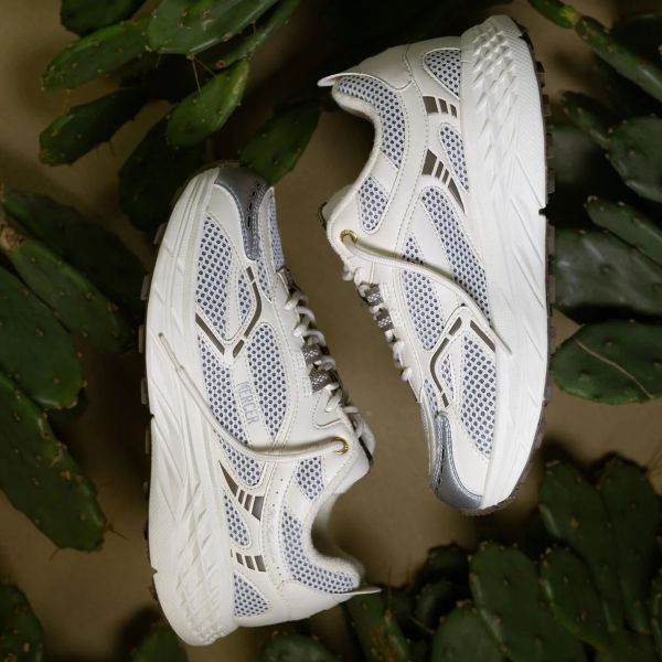 Mercer Amsterdam The Re-Run MAX Cactus Sneaker Wit/Bruin