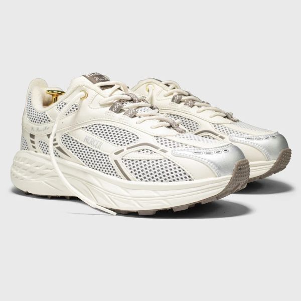 Mercer Amsterdam The Re-Run MAX Cactus Sneaker Wit/Bruin