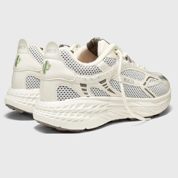 Mercer Amsterdam The Re-Run MAX Cactus Sneaker Wit/Bruin