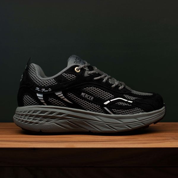 Mercer Amsterdam The Re-Run MAX Sneaker Zwart/Antraciet