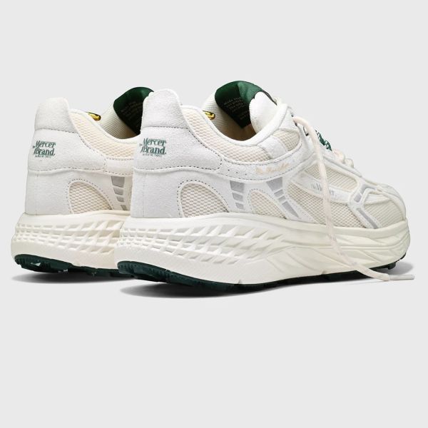 Mercer Amsterdam The Re-Run MAX Suede Sneaker Wit/Groen