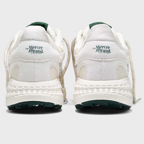 Mercer Amsterdam The Re-Run MAX Suede Sneaker Wit/Groen