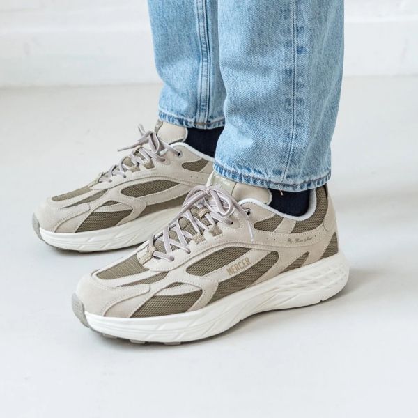 Mercer Amsterdam The Re-Run MAX Suede Sneaker Bruin Beige