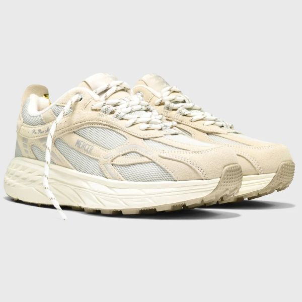 Mercer Amsterdam The Re-Run MAX Suede Sneaker Grijs Beige