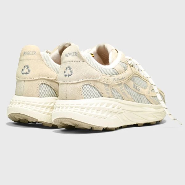 Mercer Amsterdam The Re-Run MAX Suede Sneaker Grijs Beige