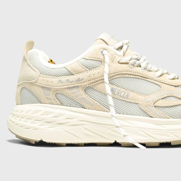 Mercer Amsterdam The Re-Run MAX Suede Sneaker Grijs Beige