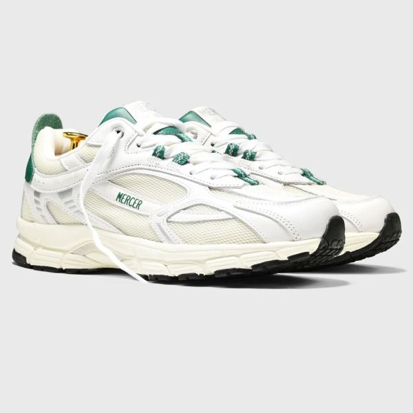 Mercer Amsterdam The Re-Run Nappa Sneaker Wit/Groen