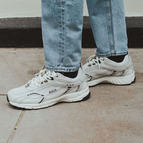 Mercer Amsterdam The Re-Run Nappa Sneaker Grijs/Off White