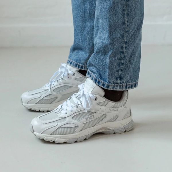 Mercer Amsterdam The Re-Run Nappa Sneaker Wit/Grijs
