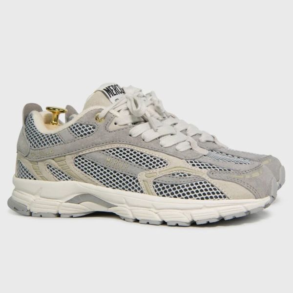 Mercer Amsterdam The Re-Run Nubuck Sneaker Licht Grijs