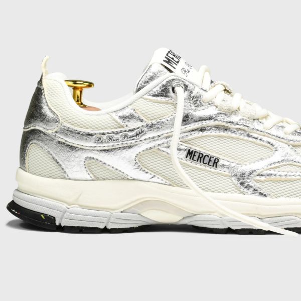Mercer Amsterdam The Re-Run Pineapple 2.0 Sneaker Zilver/Wit