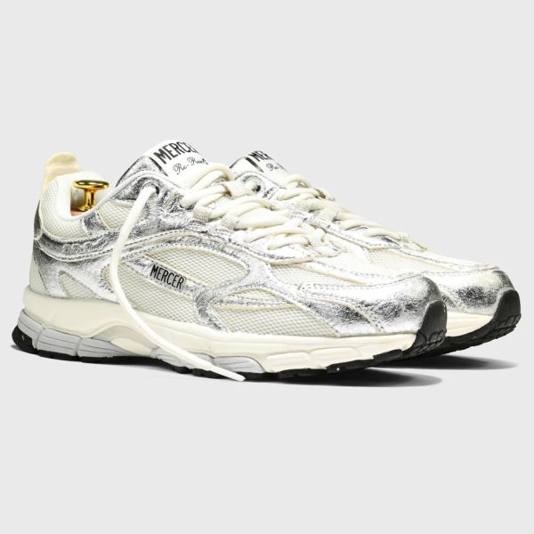 Mercer Amsterdam The Re-Run Pineapple 2.0 Sneaker Zilver/Wit
