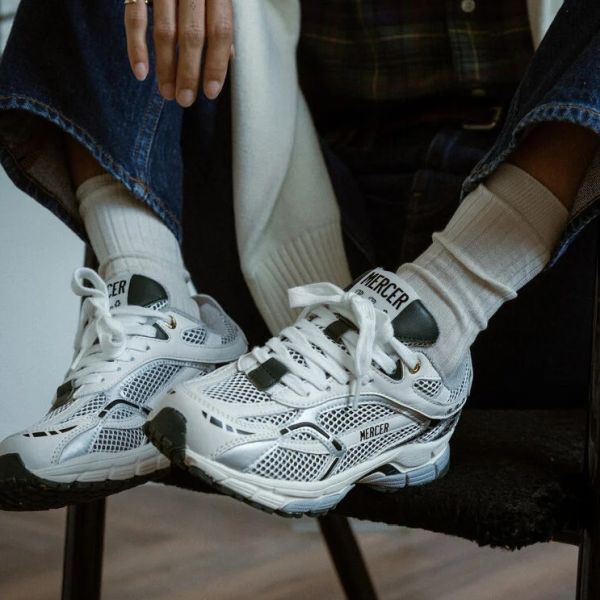 Mercer Amsterdam The Re-Run Sneaker Wit/Groen