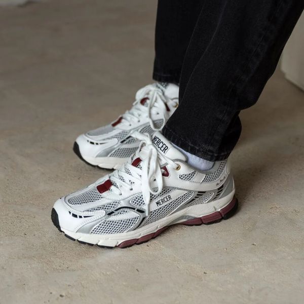 Mercer Amsterdam The Re-Run Sneaker Wit/Rood
