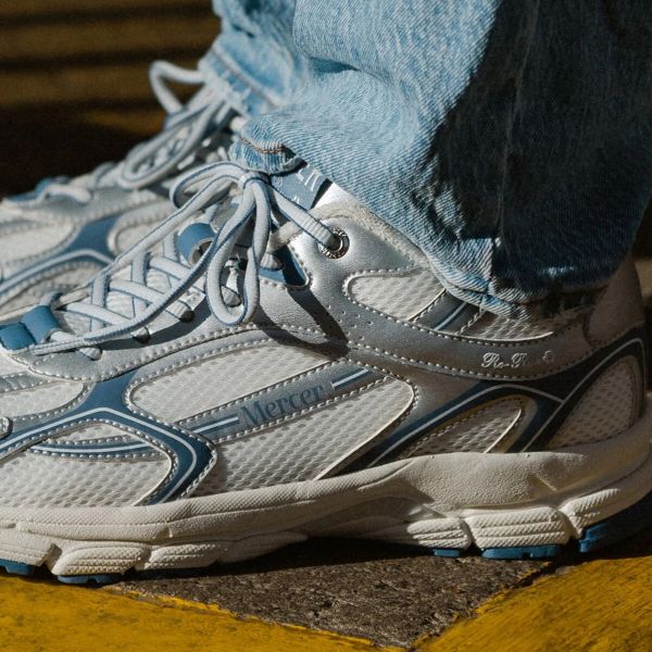 Mercer Amsterdam The Re-Run Speed Sneaker Zilver/Blauw
