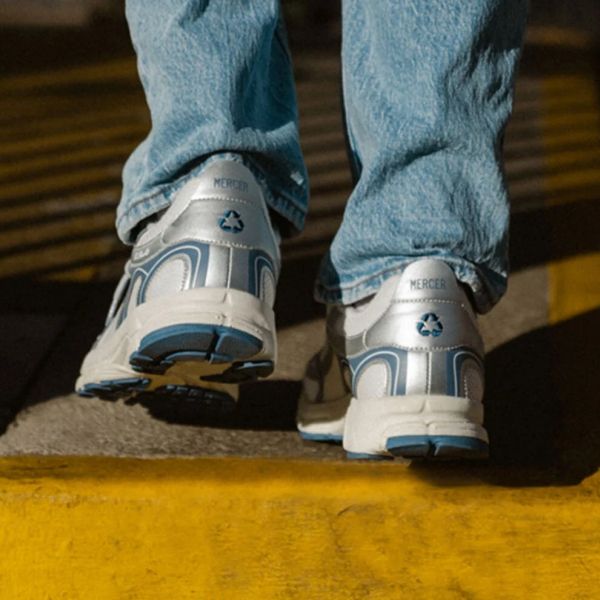 Mercer Amsterdam The Re-Run Speed Sneaker Zilver/Blauw