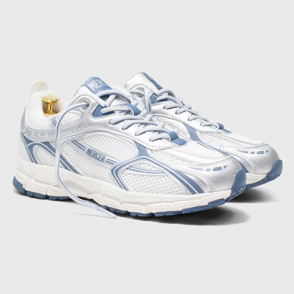 Mercer Amsterdam The Re-Run Speed Sneaker Zilver/Blauw