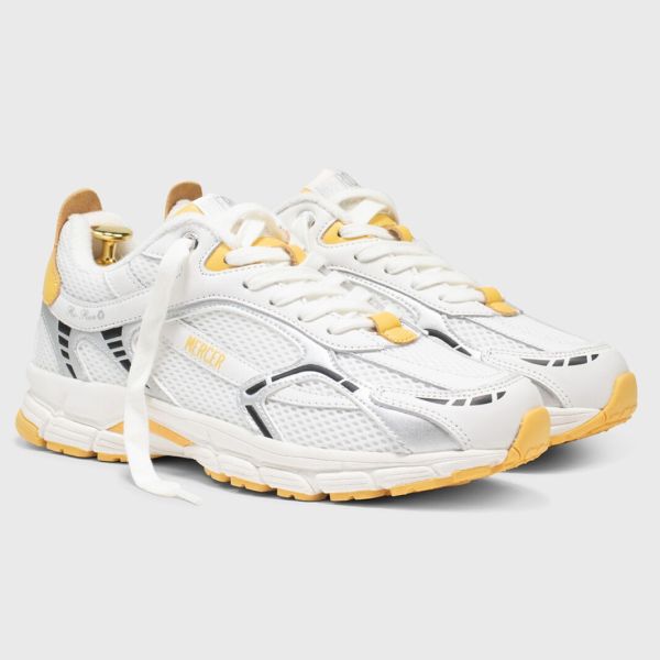 Mercer Amsterdam The Re-Run Summer Sneaker Wit/Geel