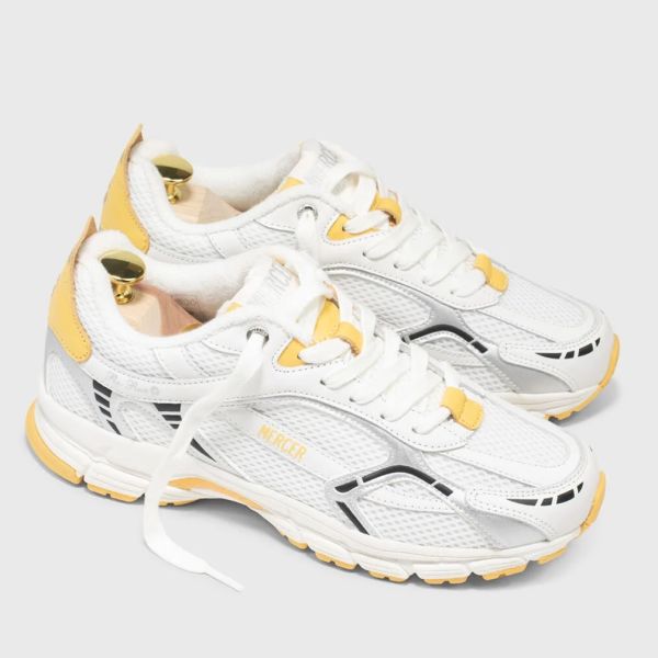 Mercer Amsterdam The Re-Run Summer Sneaker Wit/Geel