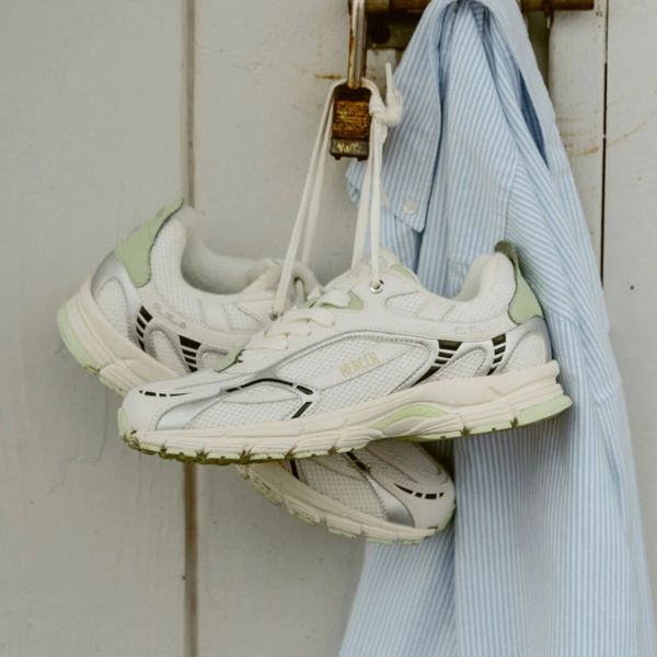 Mercer Amsterdam The Re-Run Summer Sneaker Wit/Groen