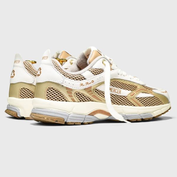 Mercer Amsterdam The Re-Run White Silver Sneaker Wit/Goud