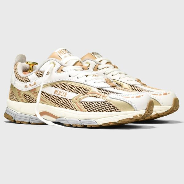 Mercer Amsterdam The Re-Run White Silver Sneaker Wit/Goud
